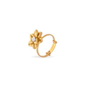 LADIES FLOWER ADJUSTABLE RING