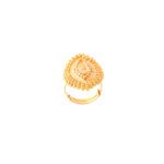 COCTAIL RING PLAIN YELLOW