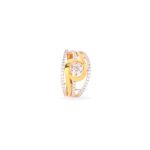 Gold Plated American Diamond Cocktail Ring for Women