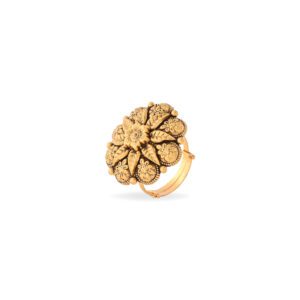 Antique Floral Adjustable Ring for Women