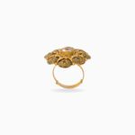 Antique Floral Kundan Cocktail Ring