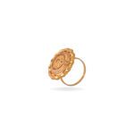 Delicate Flower-Inspired 22KT Gold Ring