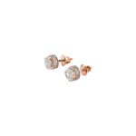 Diamond Stud Earrings for Women – Double Halo Round Design