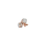 Diamond Stud Earrings for Women – Double Halo Round Design