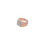 Square Cluster Diamond Ring for Men