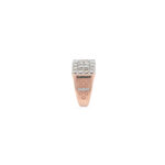 Men's Rose Gold Diamond Cluster Ring with Geometric Design