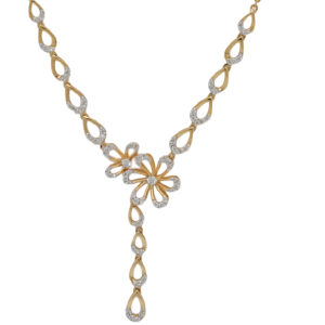 Elegant Drop Design with Petal Motifs