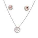 Floral Design with Matching Earrings