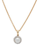 Elegant Pearl Pendant Set with Matching Earrings