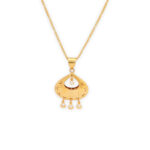Luxe Bloom Gold-Tone Pendant Set
