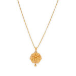Floral Radiant plain yellow Pendant Set