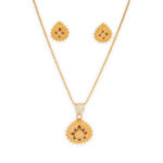 "Golden Glow Pendant Set"