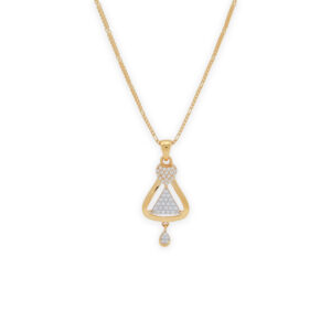 Geometric Glam Gold Pendant Set