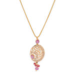 Rose Radiance Filigree Pendant Set