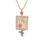 Regal Mosaic Square Pendant Set