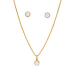 Classic Pearl Elegance Pendant Set