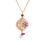 Ruby Pearl Grace Pendant Set