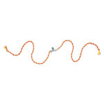 Divine Krishna Rakhi with Silver Toned Charm