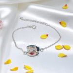 Cute Chhota Bheem Silver Kids Bracelet