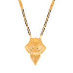 Elegant Floral Gold Mangalsutra Pendant