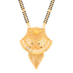 Elegant Floral Gold Mangalsutra Pendant