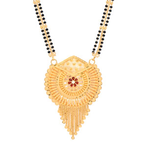Radiant Bloom Gold Mangalsutra Pendant
