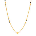 Minimal Gold Mangalsutra with Single Bead Pendant