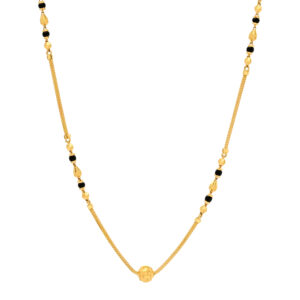 Minimal Gold Mangalsutra with Single Bead Pendant