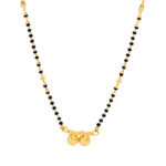 Traditional Gold Mangalsutra with Twin Pendant Design