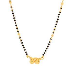 Traditional Gold Mangalsutra with Twin Pendant Design
