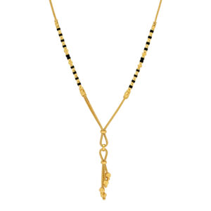 Elegant Gold and Black Bead Mangalsutra