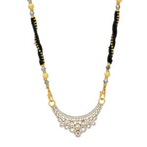 Elegant Mangalsutra with Crystal Pendant