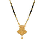 Elegant Traditional Gold Mangalsutra with Floral Motif
