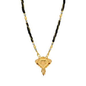 Traditional Gold Mangalsutra with Intricate Pendant Design