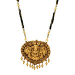 Divine Lakshmi Antique Gold Mangalsutra Pendant