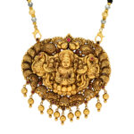Divine Lakshmi Antique Gold Mangalsutra Pendant