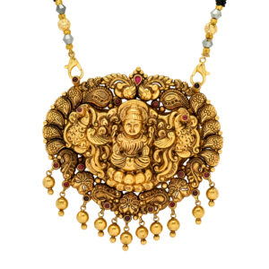 Divine Lakshmi Antique Gold Mangalsutra Pendant