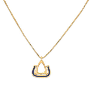 Modern Geometric Gold Pendant Set