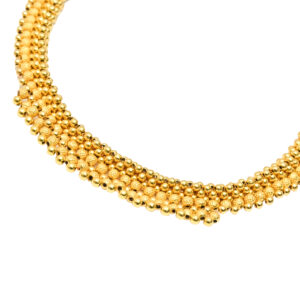 Traditional South Indian Gold Beaded Necklace