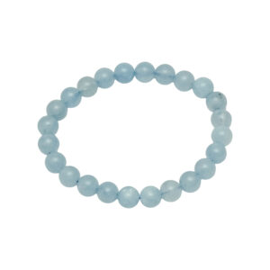 Tranquil Aquamarine Bead Bracelet