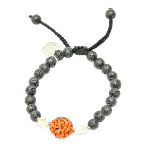 Mystic Rudraksha Lava Stone Healing Bracelet