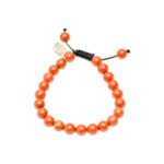 Fiery Red Jasper Beaded Adjustable Bracelet