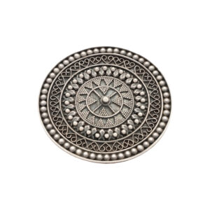 Intricately Designed Silver Medallion