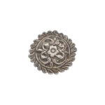 Ornate Silver Floral Medallion