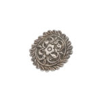 Ornate Silver Floral Medallion