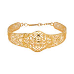 Elegant Filigree Gold Bracelet