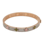 Enamel Clover Zircon bracelet