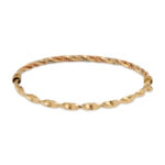 Twisted Gold Elegance Bangle