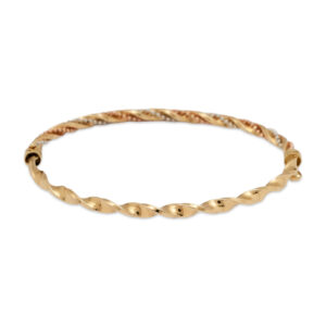 Twisted Gold Elegance Bangle