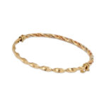 Twisted Gold Elegance Bangle